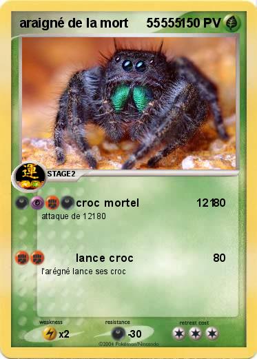 Pokemon araigné de la mort     55555 