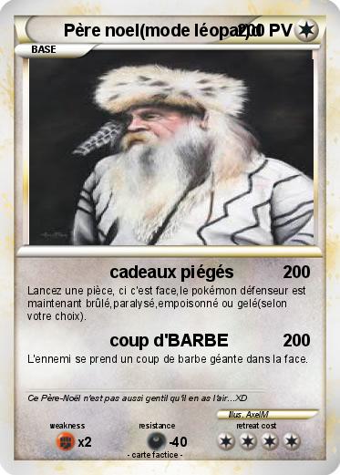 Pokemon Père noel(mode léopar)d