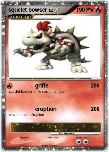 Pokemon squelet bowser