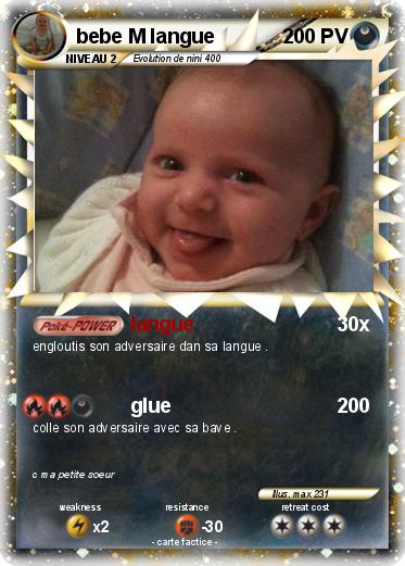 Pokemon bebe M langue