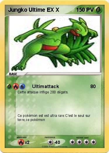 Pokemon Jungko Ultime EX X