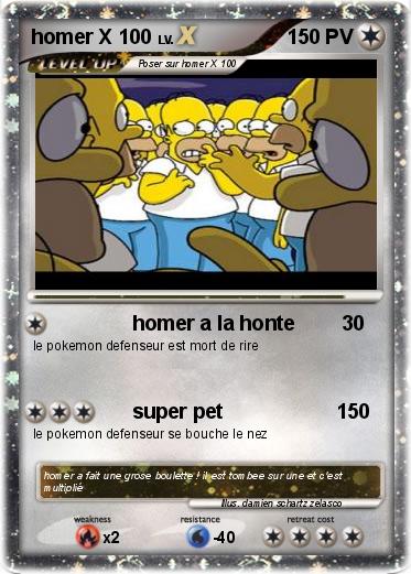 Pokemon homer X 100