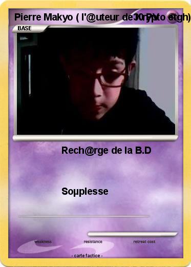 Pokemon Pierre Makyo ( l'@uteur de Krypto etgh)