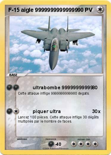Pokemon F-15 aigle 99999999999999