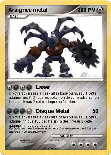 Pokemon Araignee metal