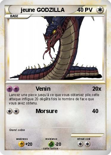 Pokemon jeune GODZILLA