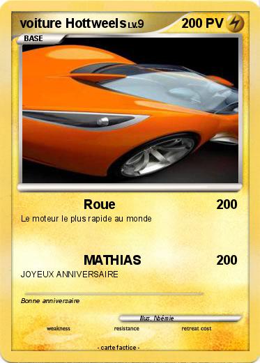 Pokemon voiture Hottweels