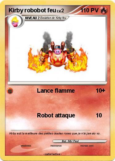 Pokemon Kirby robobot feu