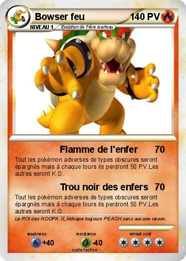 Pokemon Bowser feu