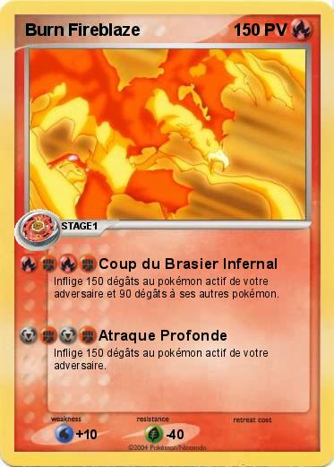 Pokemon Burn Fireblaze