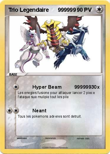 Pokemon Trio Legendaire      999999