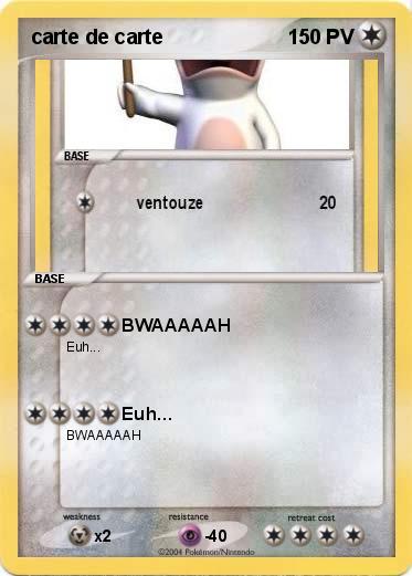 Pokemon carte de carte