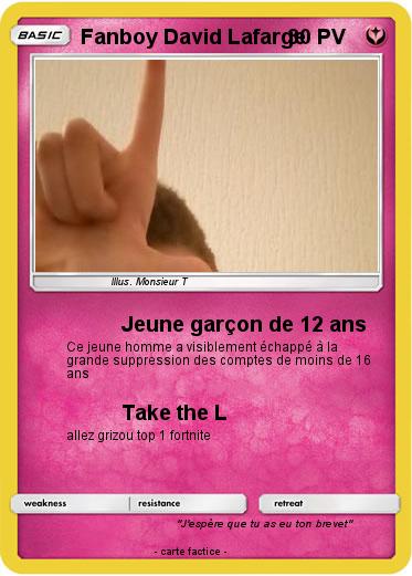 Pokemon Fanboy David Lafarge