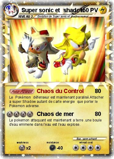 Pokemon Super sonic et  shadow