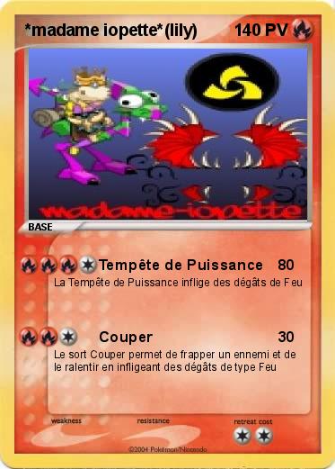 Pokemon *madame iopette*(lily)