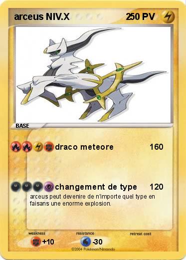 Pokemon arceus NIV.X                      2