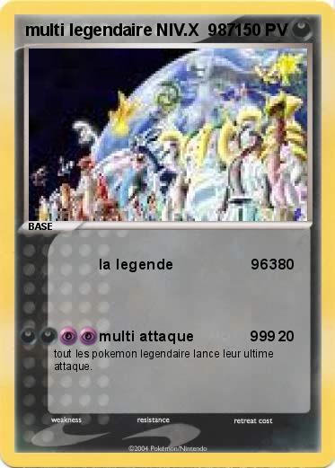 Pokemon multi legendaire NIV.X  987