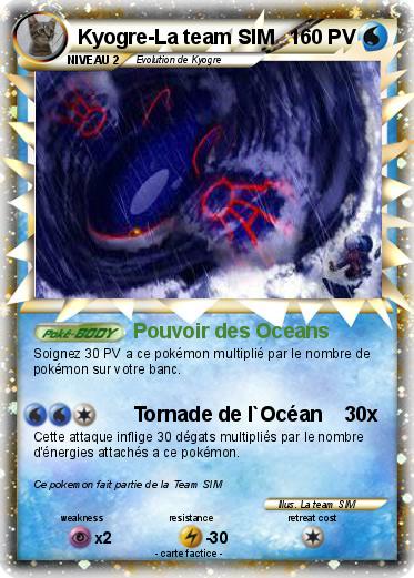 Pokemon Kyogre-La team SIM