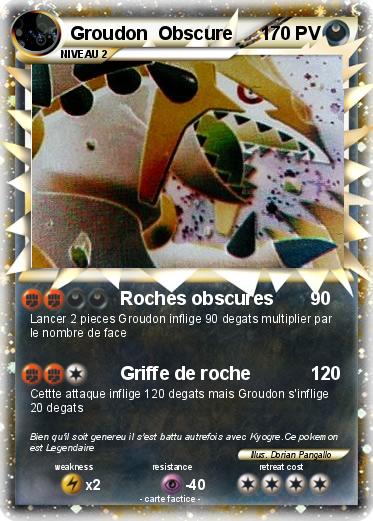 Pokemon Groudon  Obscure