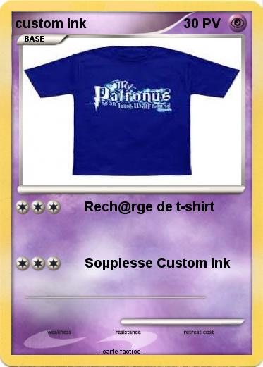 Pokemon custom ink