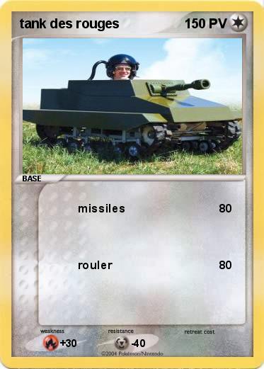 Pokemon tank des rouges