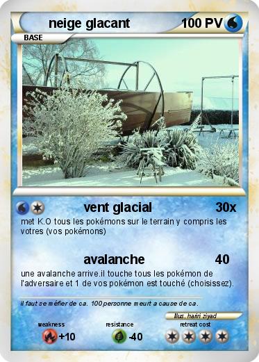 Pokemon neige glacant