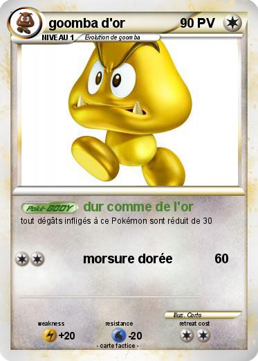 Pokemon goomba d'or
