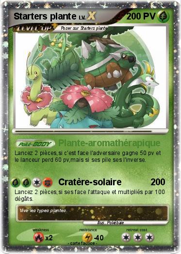 Pokemon Starters plante