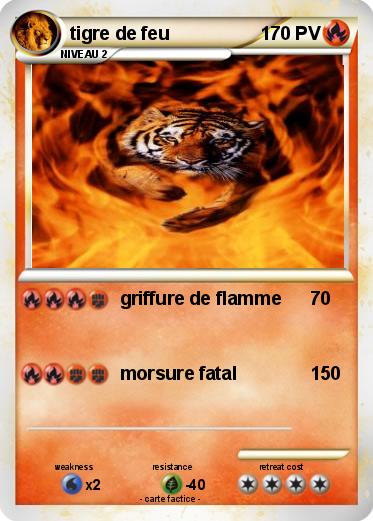 Pokemon tigre de feu