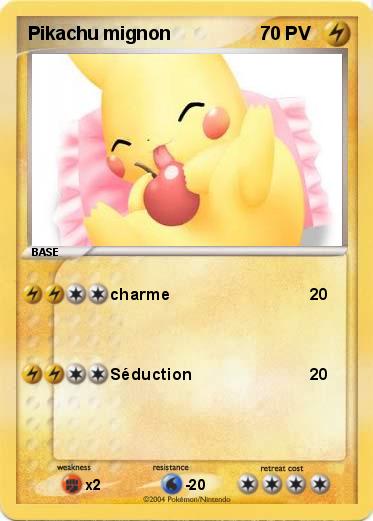 Pokemon Pikachu mignon