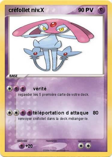Pokemon créfollet niv.X