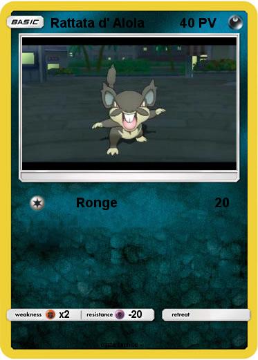 Pokemon Rattata d' Alola