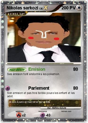 Pokemon Nikolas sarkozi