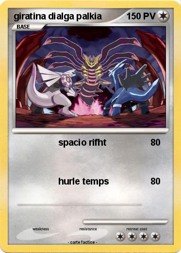 Pokemon giratina dialga palkia