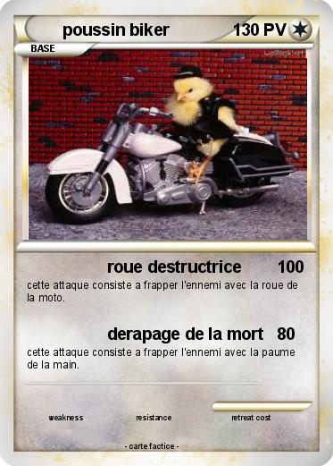 Pokemon poussin biker