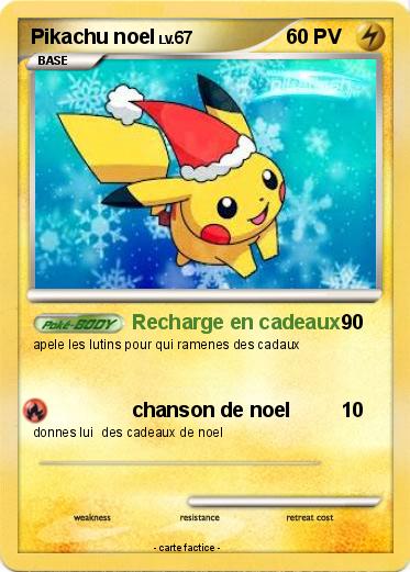 Pokemon Pikachu noel