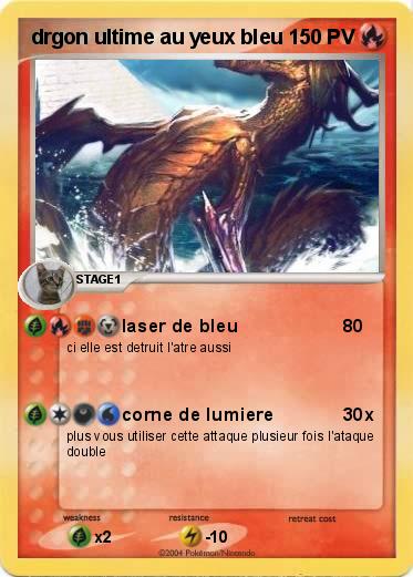 Pokemon drgon ultime au yeux bleu