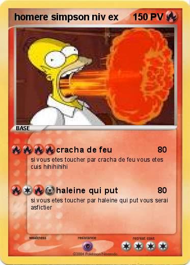 Pokemon homere simpson niv ex