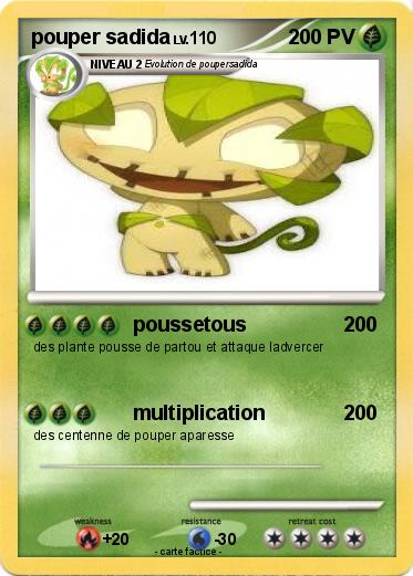 Pokemon pouper sadida