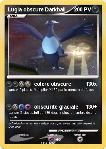 Pokemon Lugia obscure Darkball