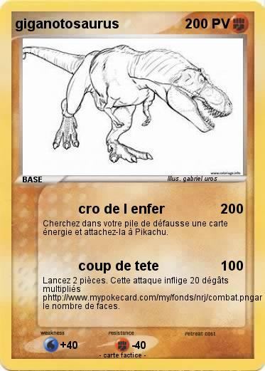 Pokemon giganotosaurus