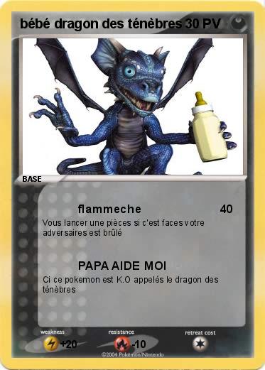 Pokemon bébé dragon des ténèbres 
