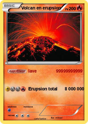 Pokemon Volcan en erupsion