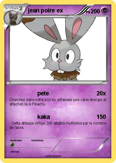 Pokemon jean poire ex