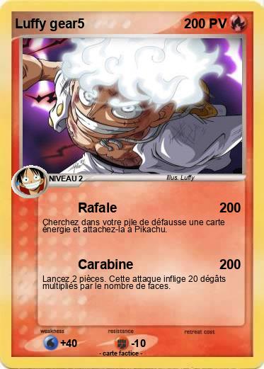Pokemon Luffy gear5