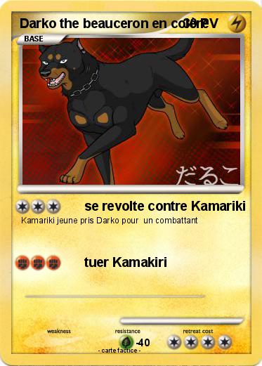 Pokemon Darko the beauceron en colère