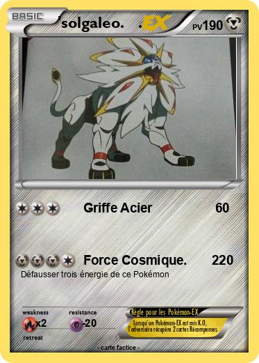 Pokemon 'solgaleo.   .