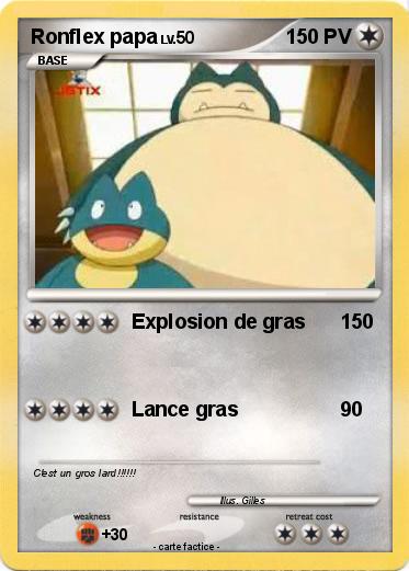 Pokemon Ronflex papa