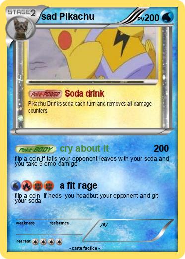 Pokemon sad Pikachu