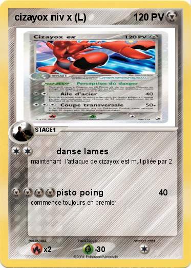 Pokemon cizayox niv x (L) 